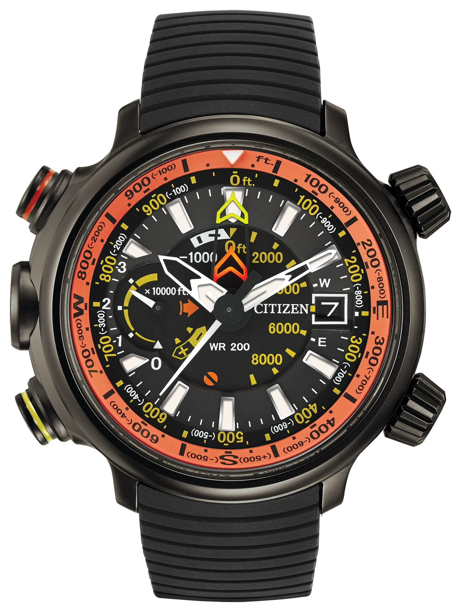 Promaster Altichron Black Dial Rubber Strap BN5035-02F | CITIZEN